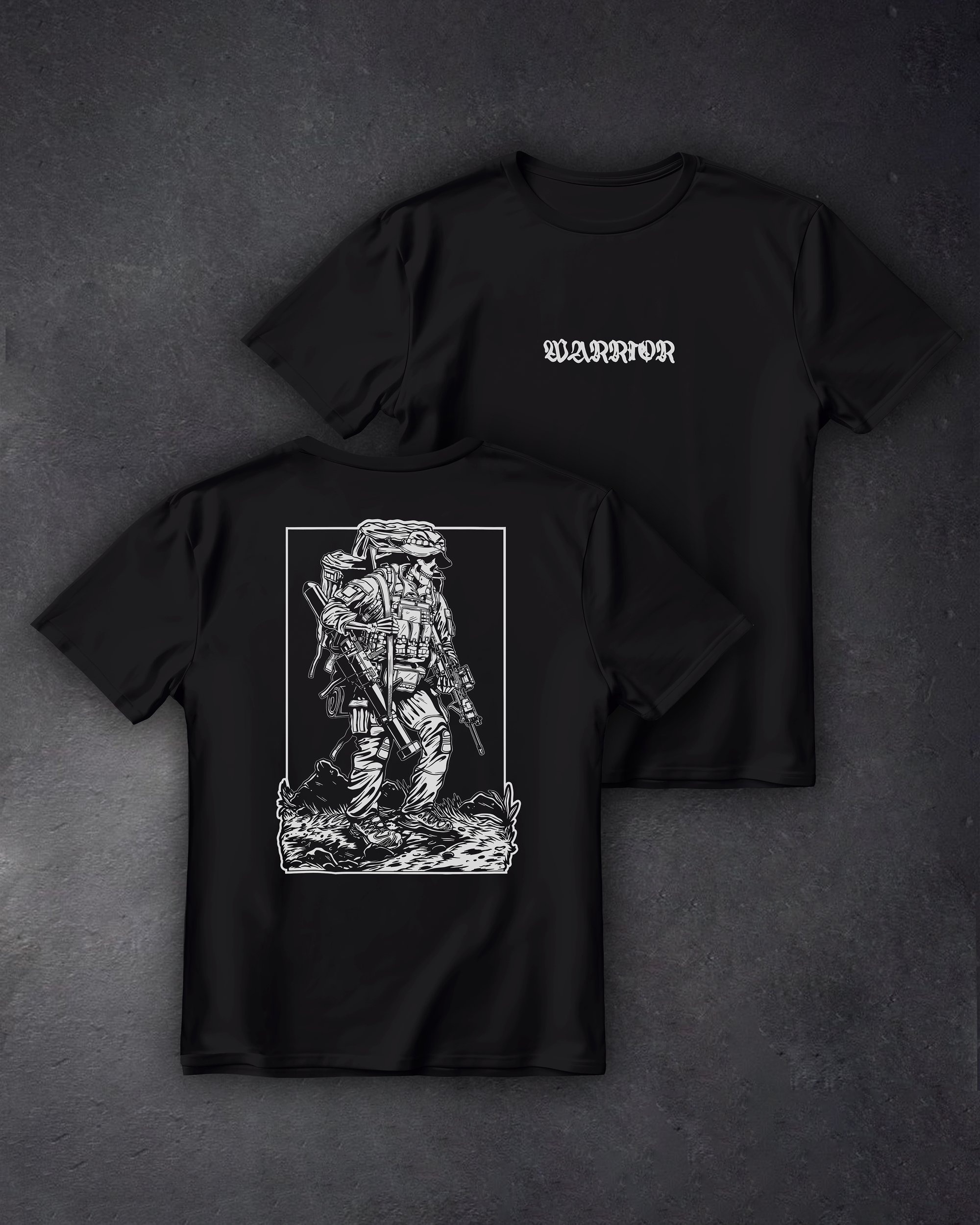 Футболка з принтом Warpath чорна We feel