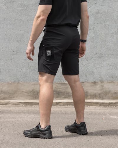 Шорти карго тактичні BEZET Байрактар чорний - Фото 3