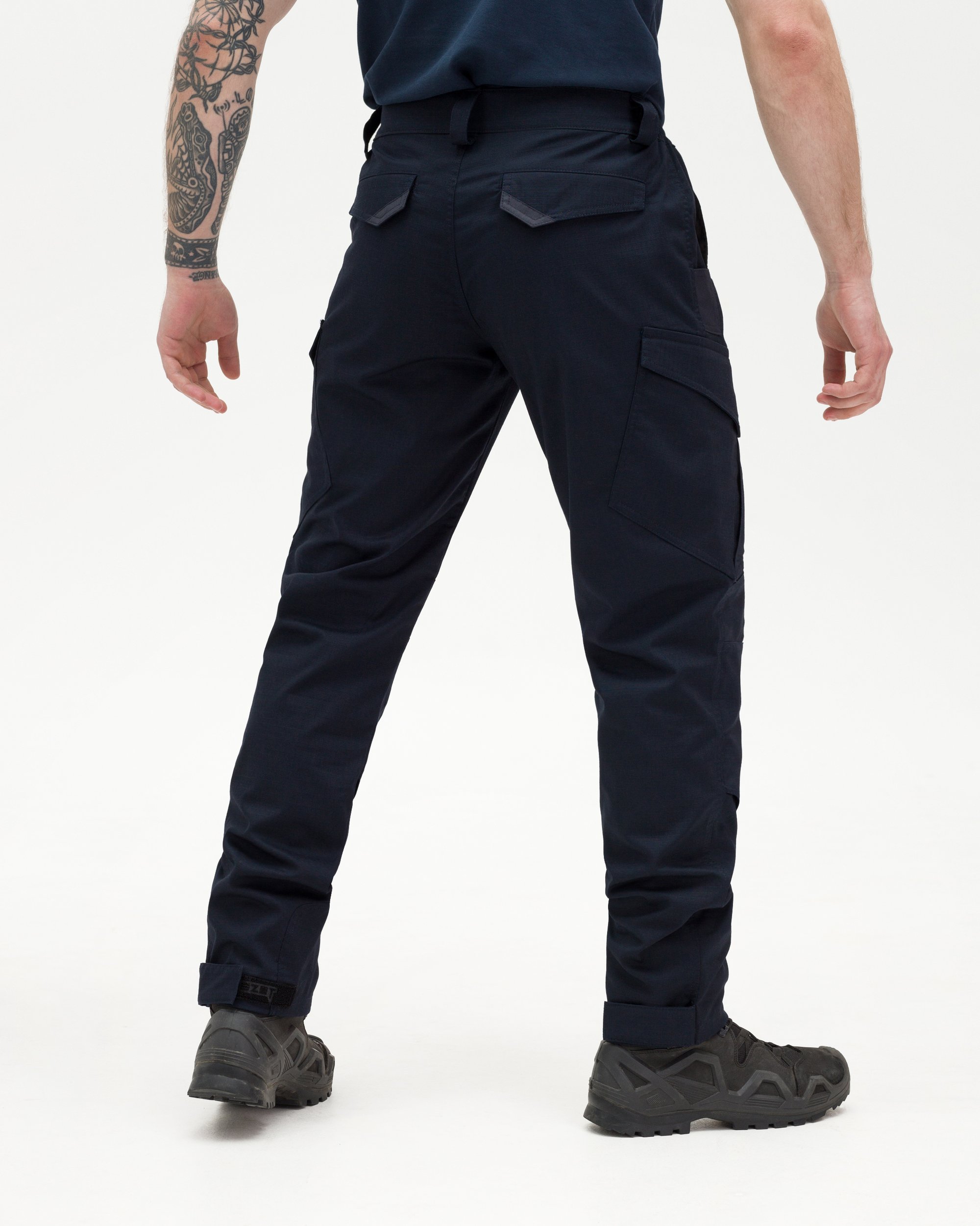 КОМПЛЕКТ (БРЮКИ КАРГО ТАКТИЧНІ BEZET ONYX СИНІЙ, ФУТБОЛКА ПОЛО ТАКТИЧНА ДСНС BEZET СИНІЙ) - Фото 12