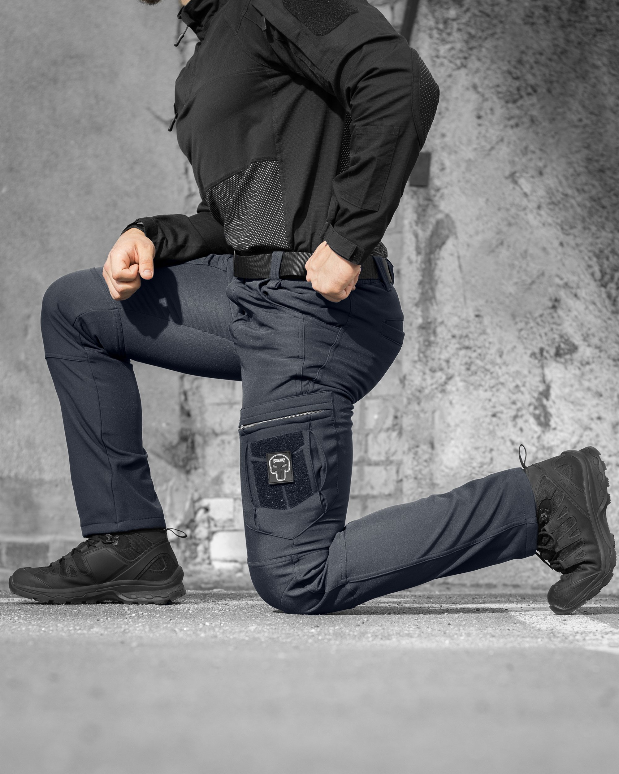 Штани карго тактичні Softshell BEZET Ешелон темно-сірий - Фото 5