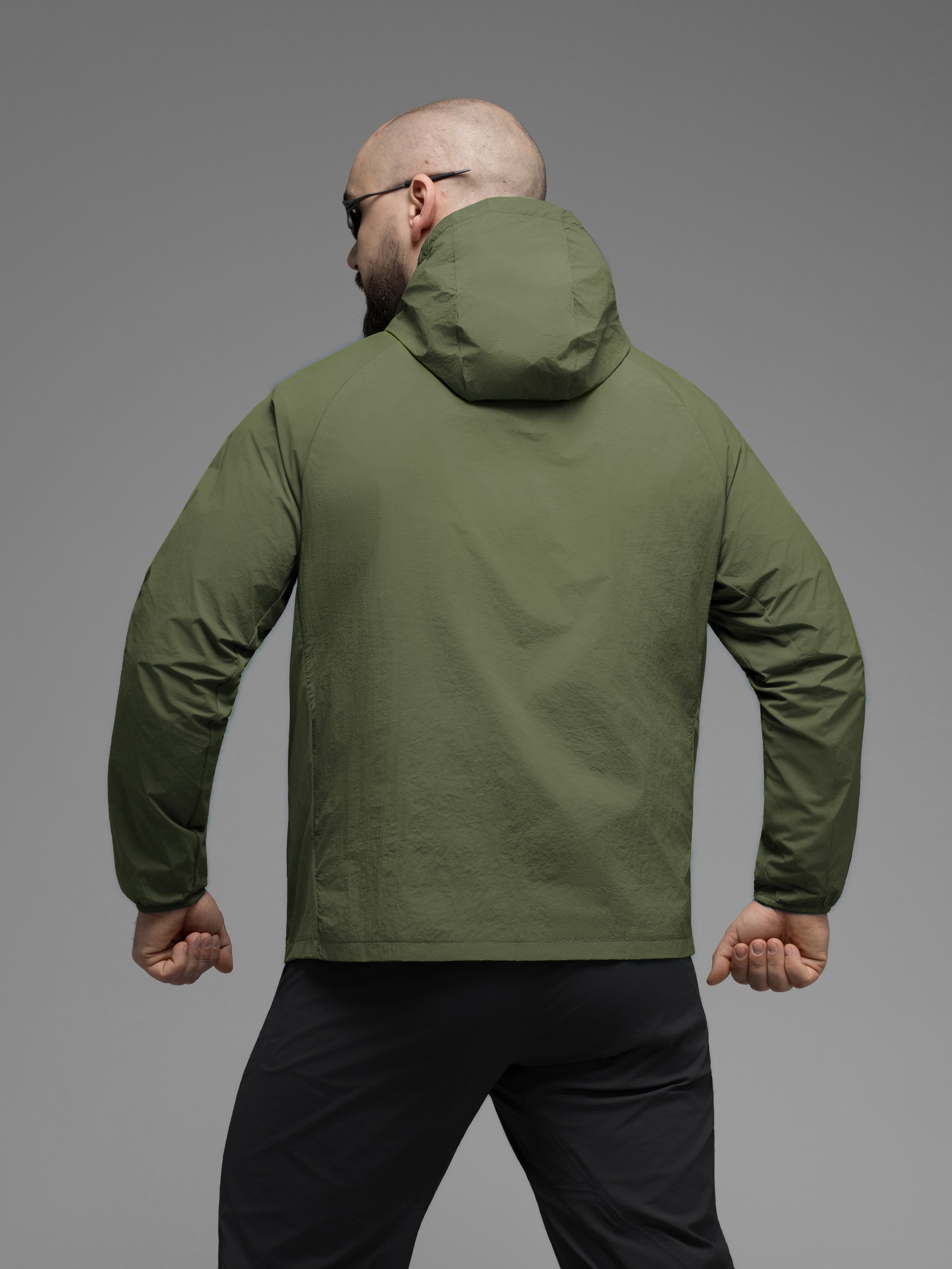 Куртка вітрівка BEZET Solguard UV 100 хакi - Фото 3