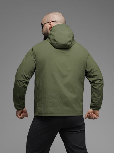 Куртка вітрівка BEZET Solguard UV 100 хакi - Фото 3