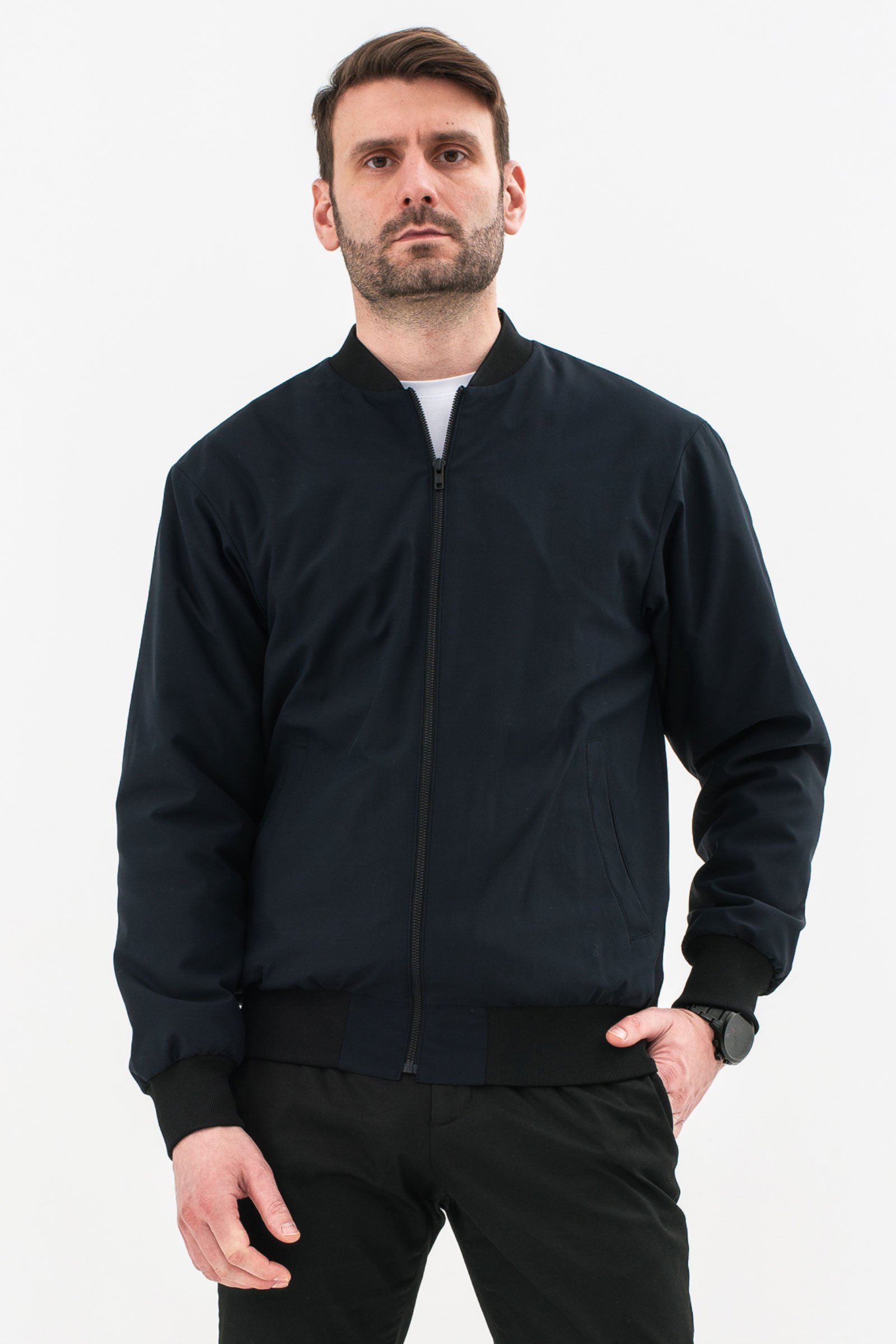 Чоловіча куртка синя весняна Bomber Suns House