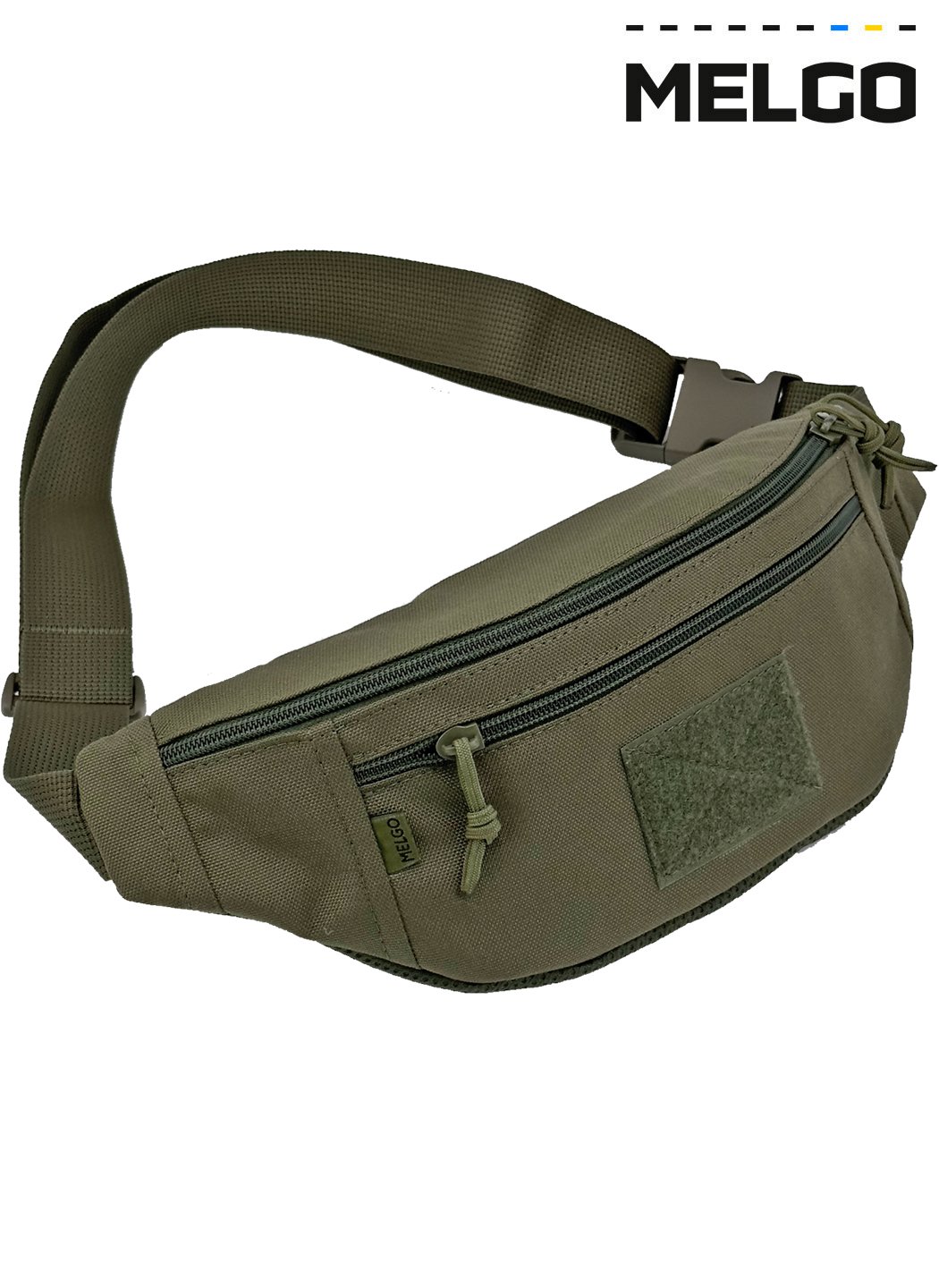 Тактическая поясная Сумка-Бананка Олива Поликордура MELGO