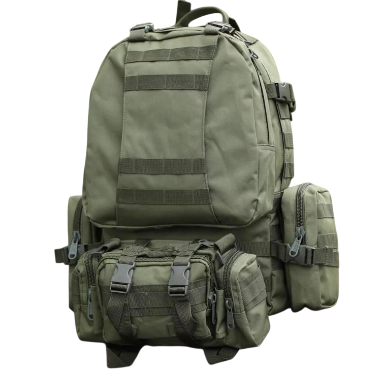 Тактический рюкзак Molle Assault 55л + (3 органайзера) Олива KIBORG
