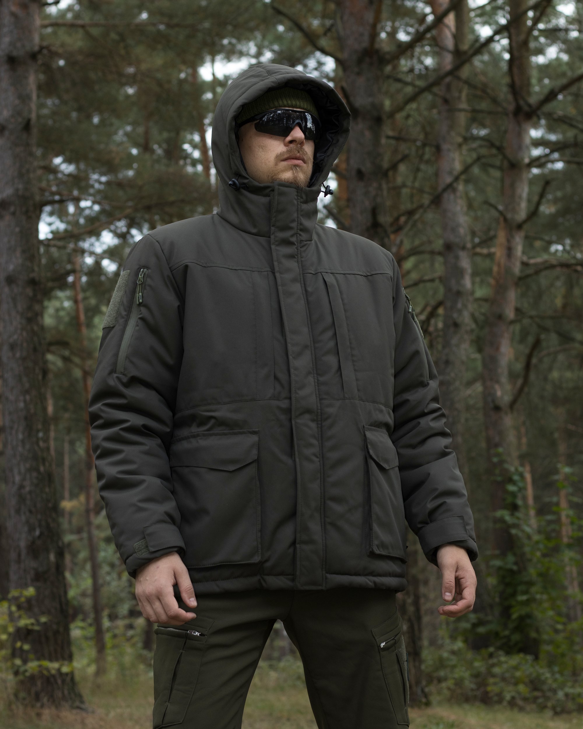 Куртка тактична зимова BEZET SnowPatrol хакі - Фото 16