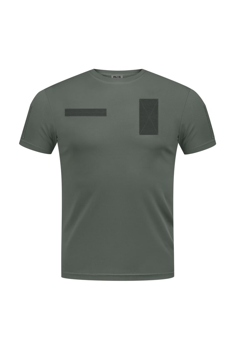 Футболка Cool max тактическая, с липучками, олива ВСУ
