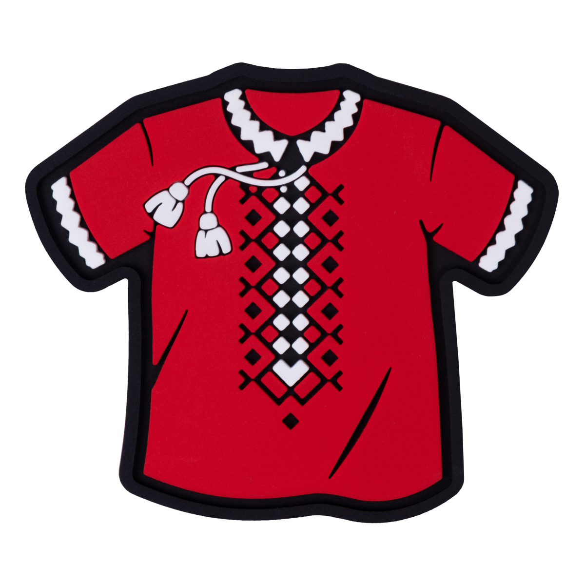 ПВХ Патч (шеврон) "Вышиванка" Красная Brand Element