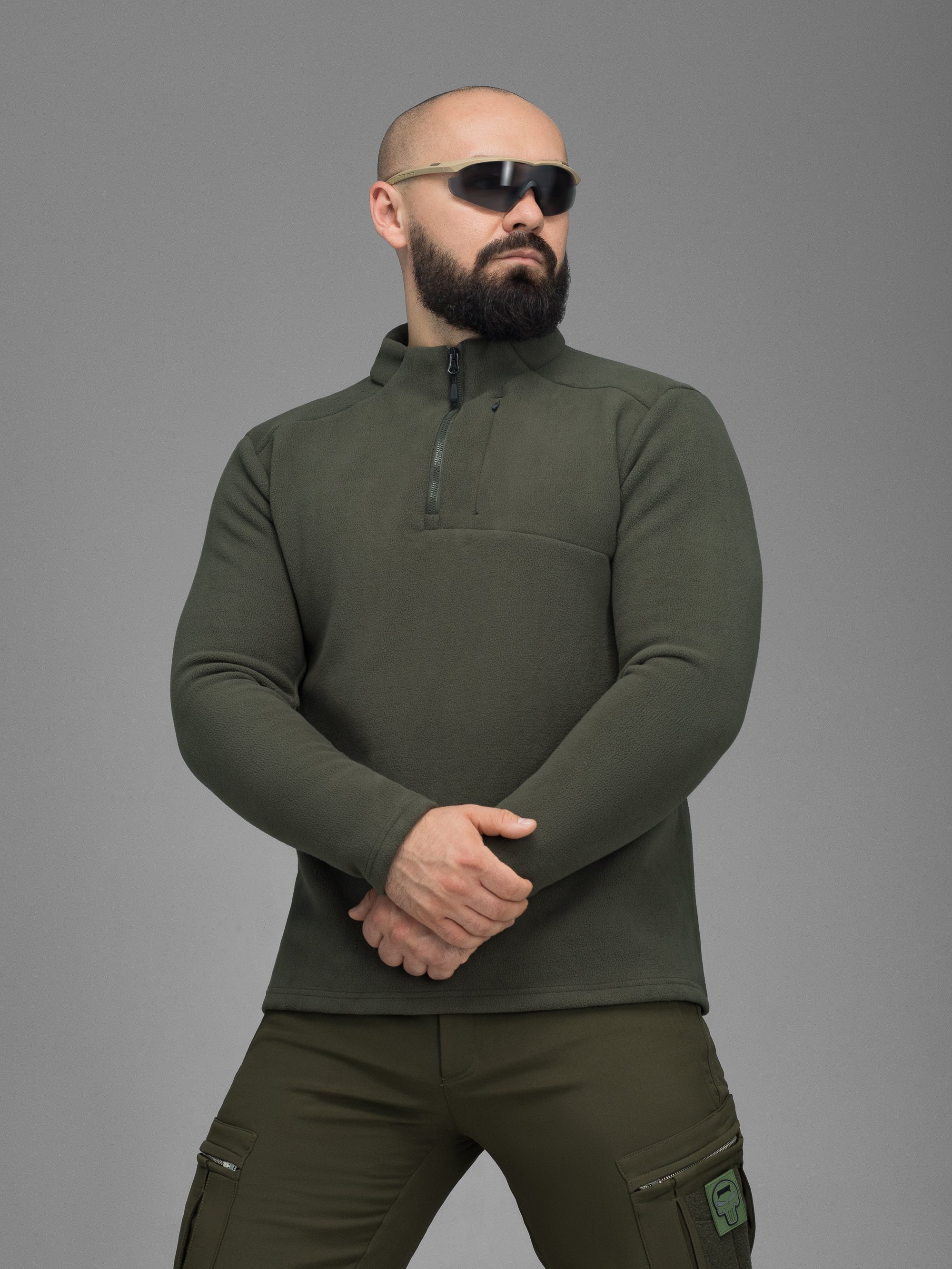 Кофта флісова BEZET Frostline хакі - Фото 10