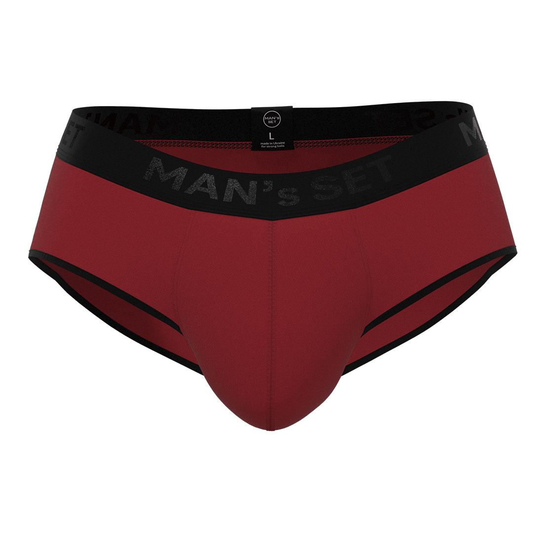 Мужские анатомические брифы из хлопка, Anatomic Briefs Black Series, тёмно-красный MansSet