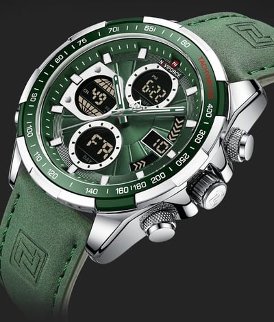 Чоловічий тактичний годинник Naviforce Fly Army Green Бест Тайм - Фото 14