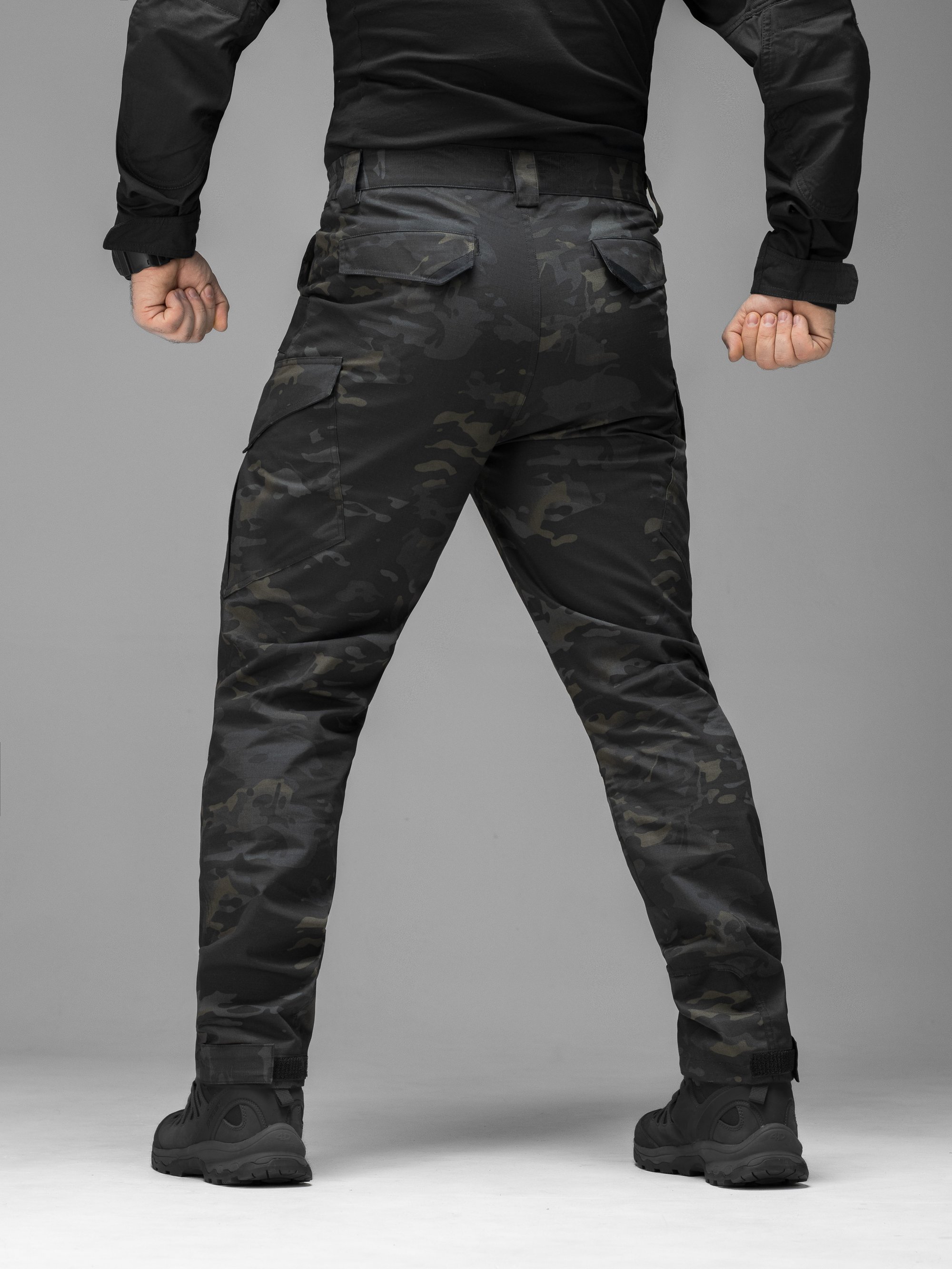 Брюки карго тактичні BEZET Onyx чорний мультикам - Фото 14