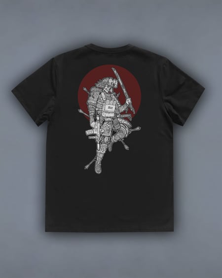 Футболка з принтом Samurai чорна We feel