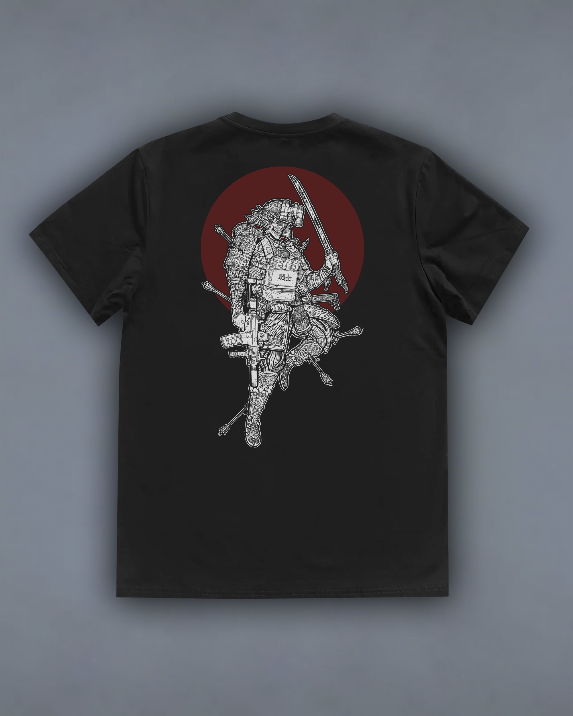 Футболка з принтом Samurai чорна We feel