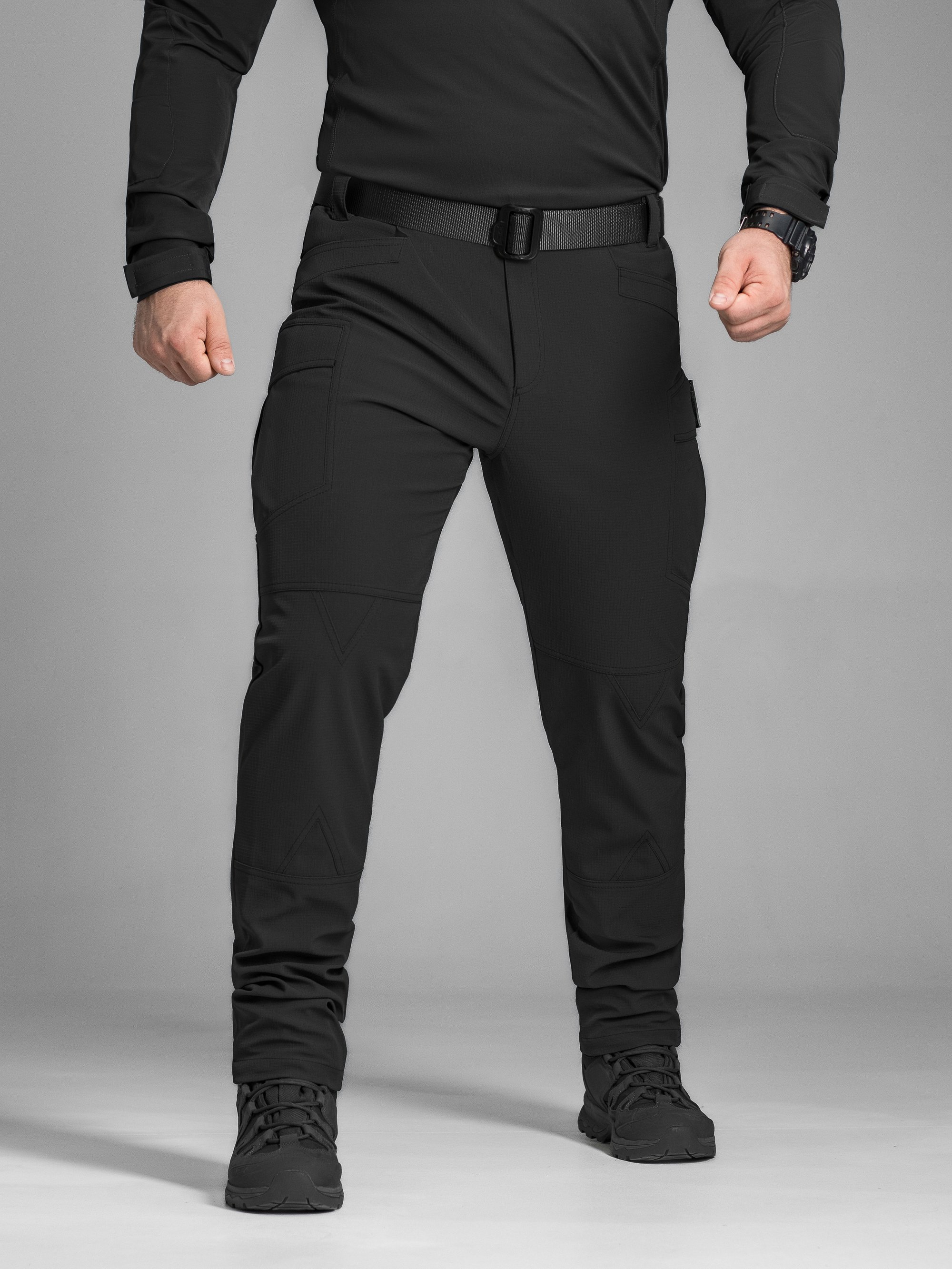 Штани карго тактичні BEZET Капелан чорний - Фото 3
