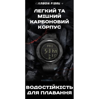 Чоловічий водостійкий тактичний годинник North Edge Nexus з компасом - Фото 9