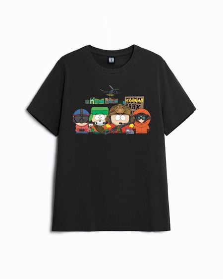 Футболка чорна базова "Україна парк" Bad Boy Company