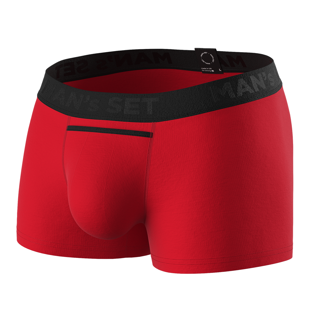 Мужские анатомические боксеры Anatomic Classic Black Series Micromodal, красный MansSet