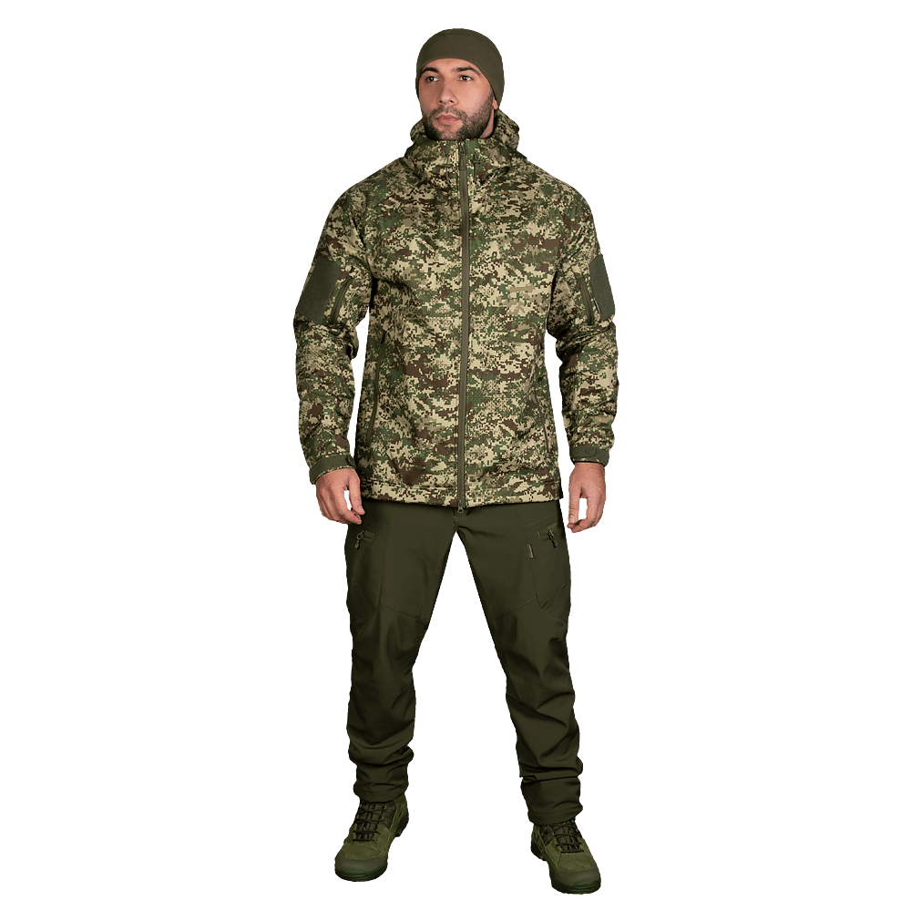 Куртка Camotec Stalker SoftShell Мультиколір KOMBAT