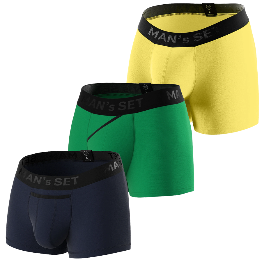 Комплект трусов MIX TEST Classic/ Classic 2.0/ Intimate Black Series, 3шт MansSet