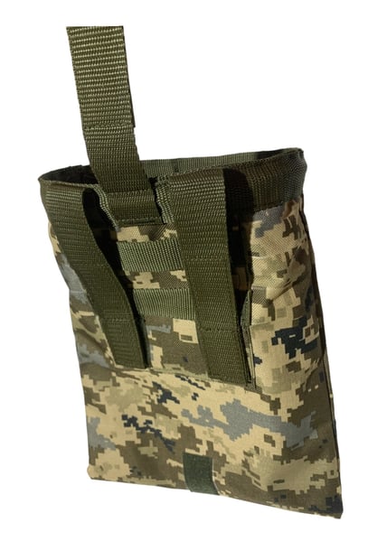 Сумка для сброса магазинов с креплением оксфорд PU зеленый пиксель Tactic4Profi