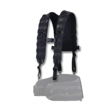 Ремни плечевые (лямки) черный мультикам для пояса РПС KIBORG