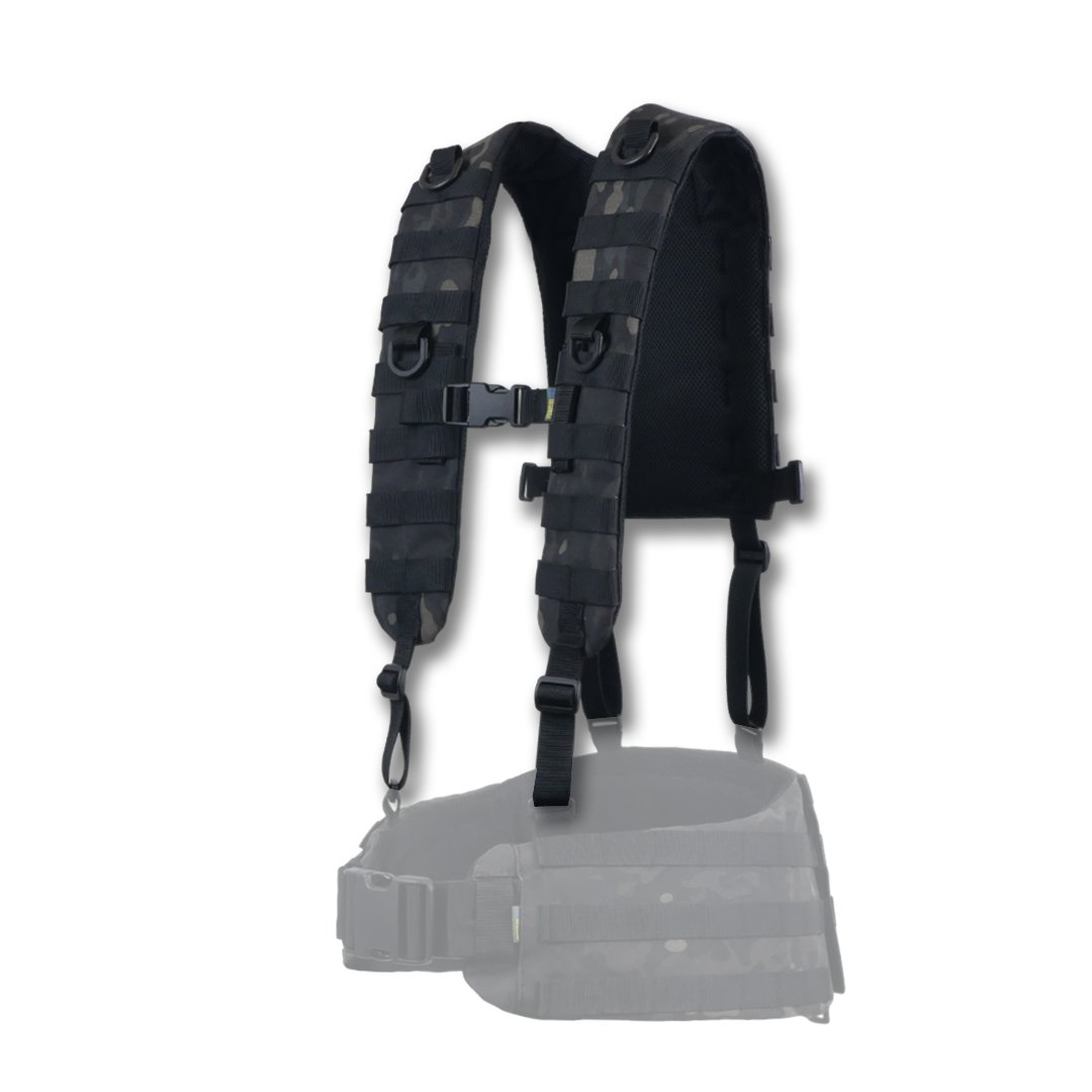 Ремни плечевые (лямки) черный мультикам для пояса РПС KIBORG