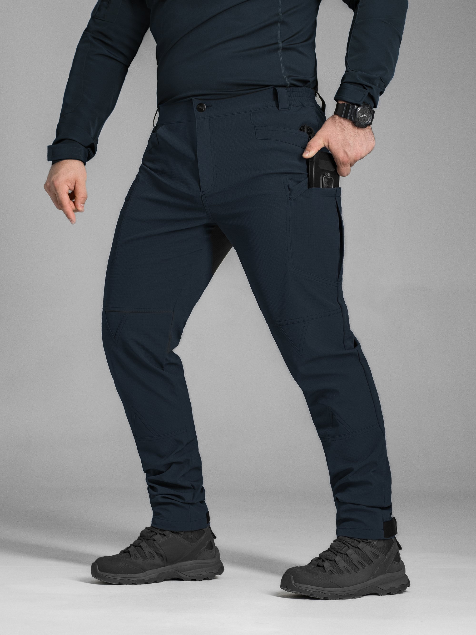 Брюки карго тактичні BEZET Капелан синій - Фото 8