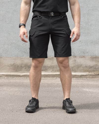 Шорти карго тактичні BEZET Байрактар чорний - Фото 2