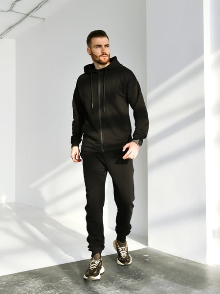 Чоловічий костюм на блискавці TM Zipper Petlia Чорний TEAMV