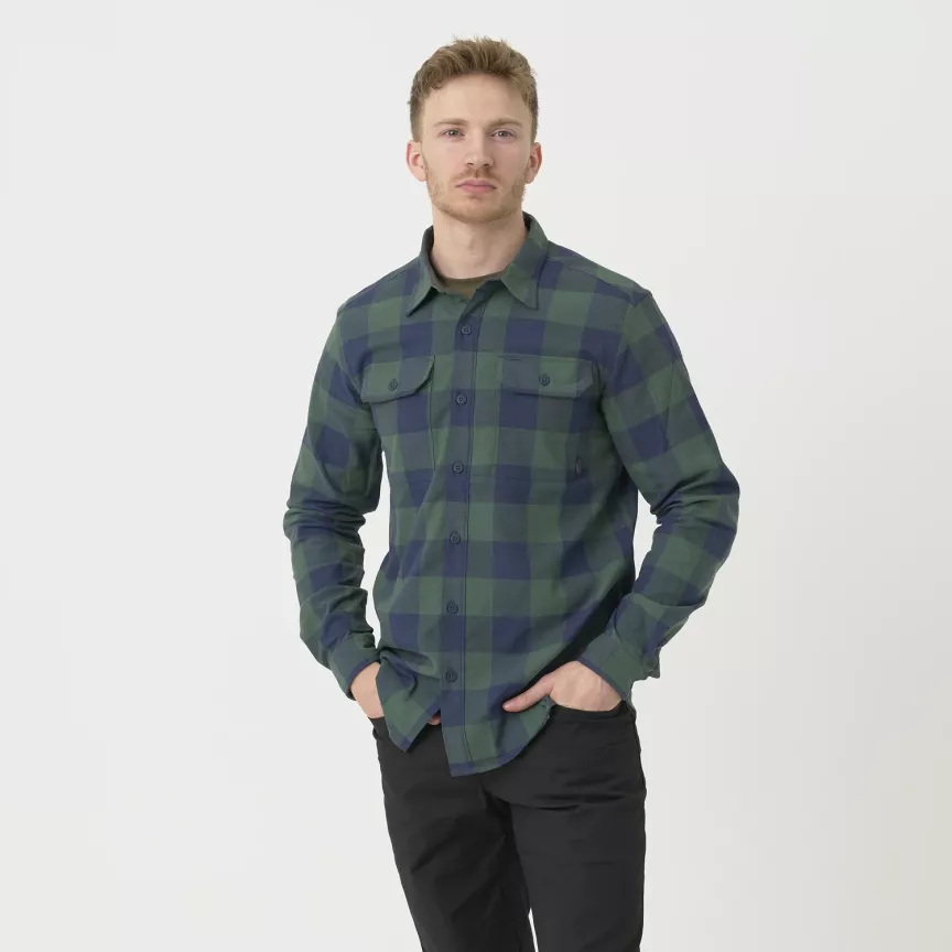 Сорочка Helikon-Tex Shirt - Nylon Sorona Blend Moss Green Checkered
