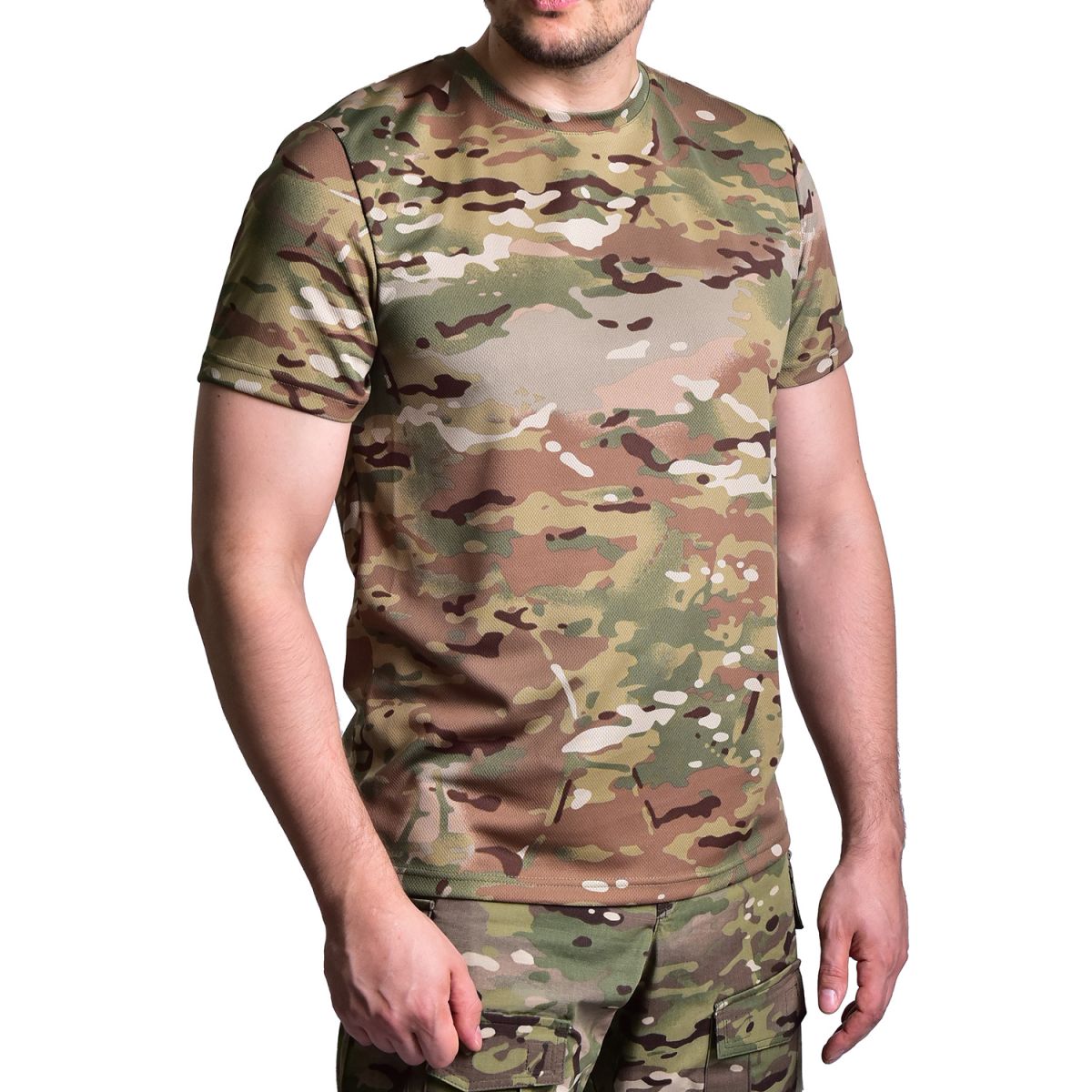 Футболка Coolmax Tactical air Tee Мультикам GIG MILITARY
