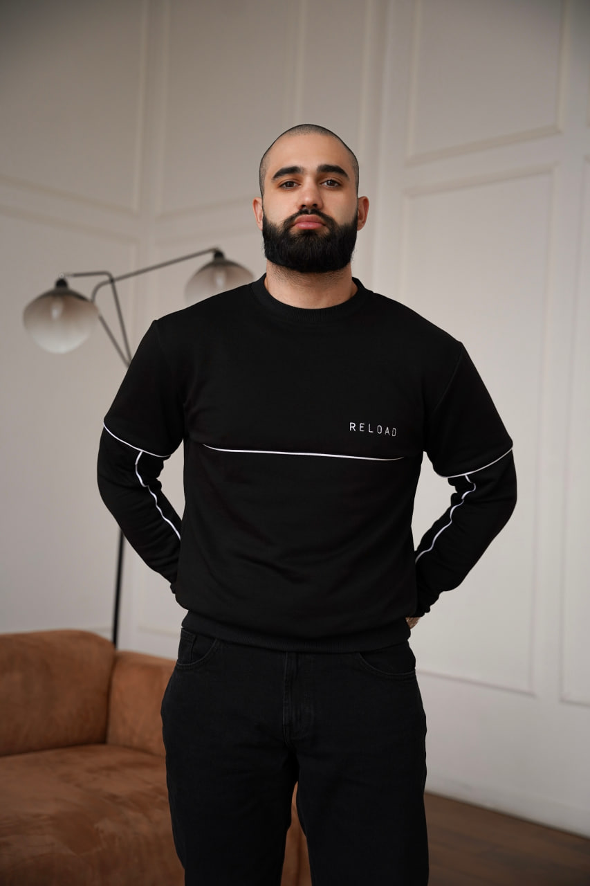 Світшот Reload - Deep, чорний