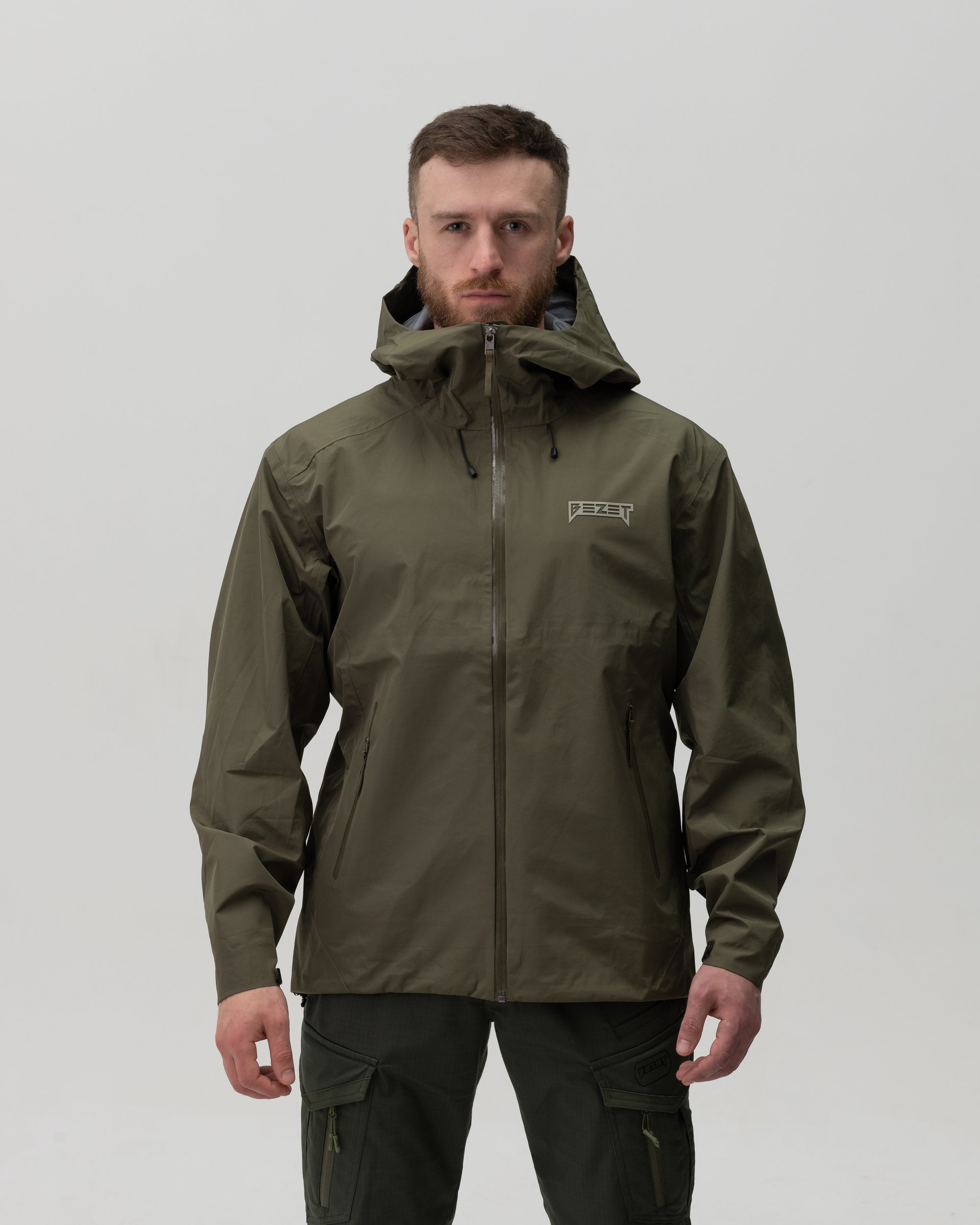 Куртка вітрівка BEZET ShieldTech хакі - Фото 2