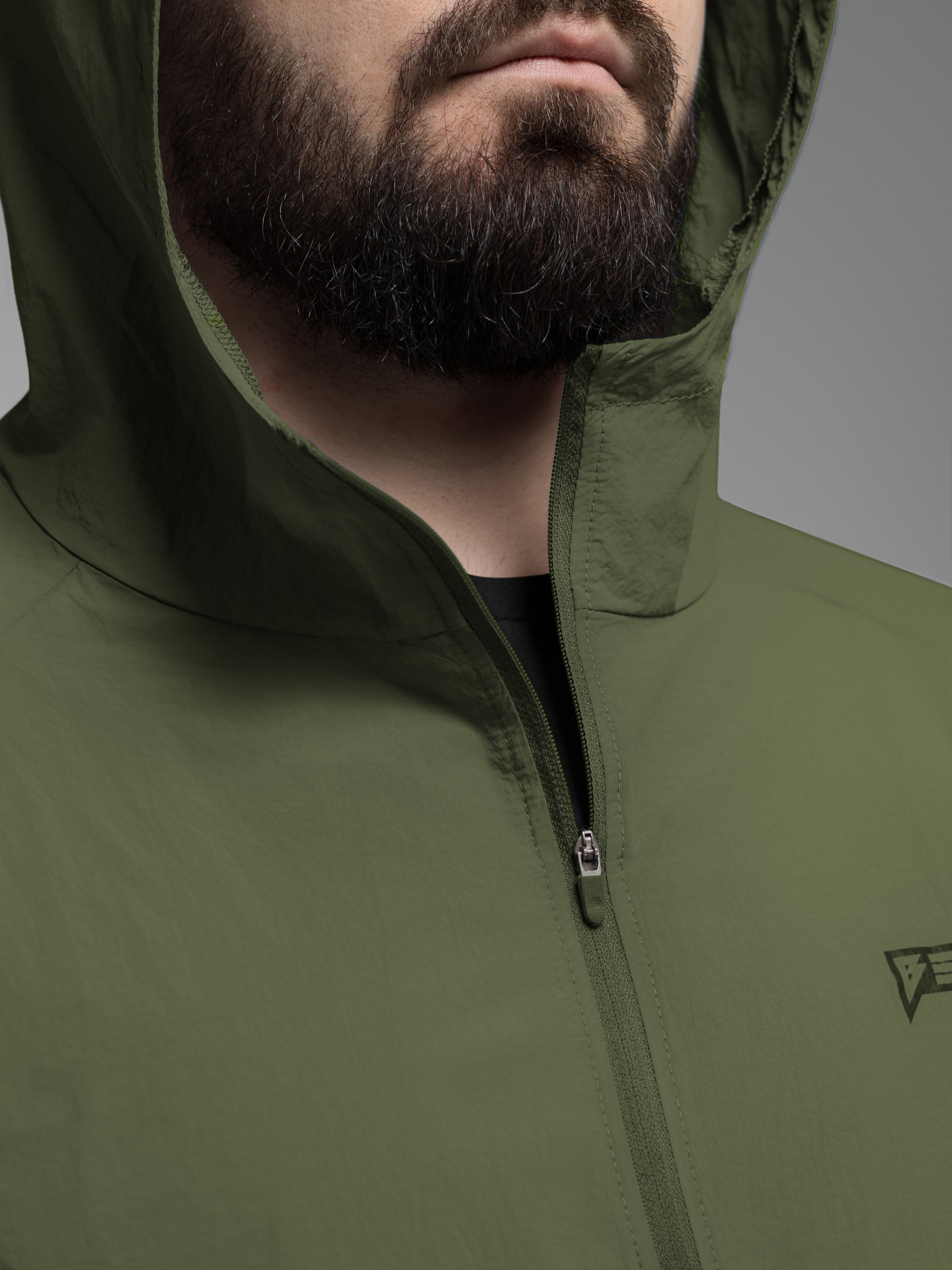 Куртка вітрівка BEZET Solguard UV 100 хакi - Фото 18