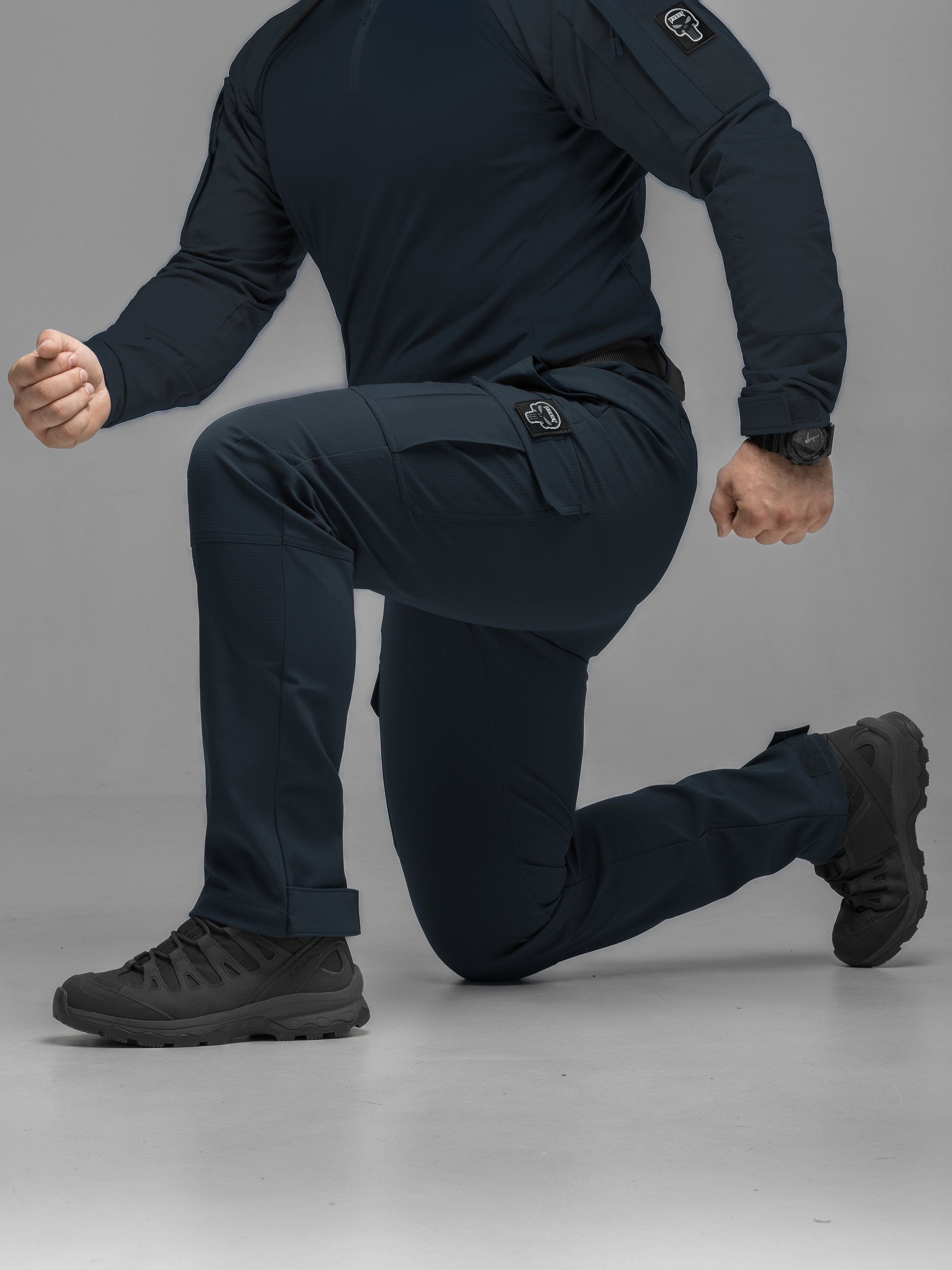 Штани карго тактичні BEZET Basic синій - Фото 9