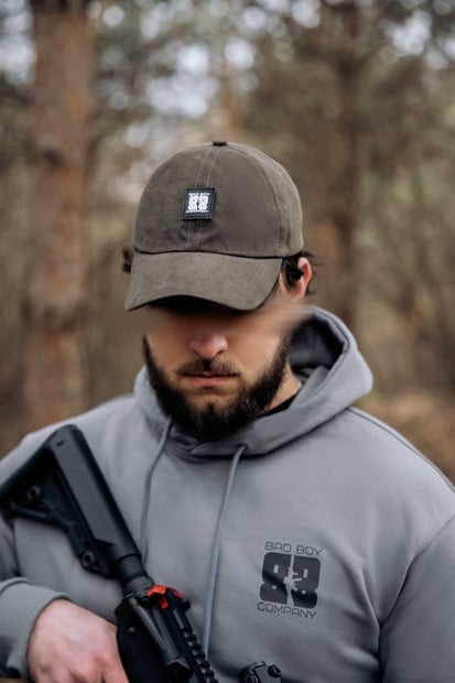 Кепка хакі ВВ резинове лого Bad Boy Company