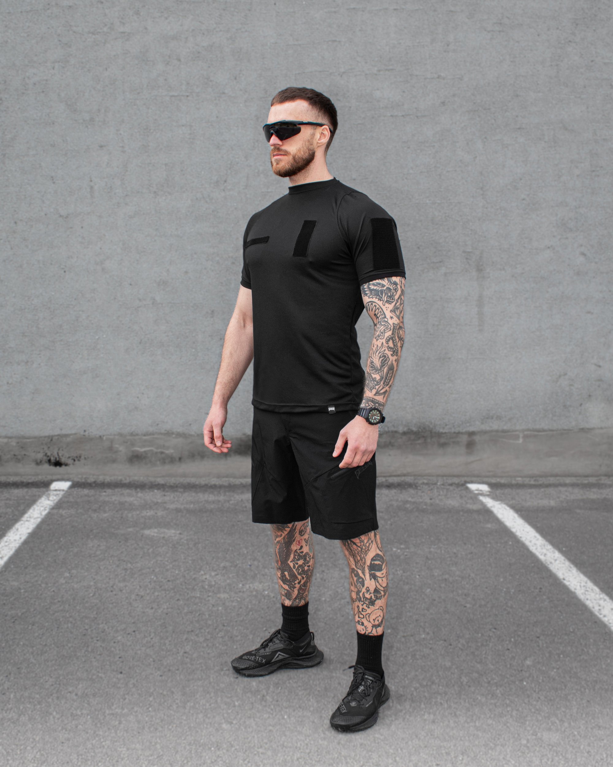 КОМПЛЕКТ (ШОРТИ КАРГО BEZET ADVENTURE ЧОРНИЙ,ФУТБОЛКА ШВИДКОСОХНУЧА ТАКТИЧНА BEZET ЧОРНИЙ) - Фото 3