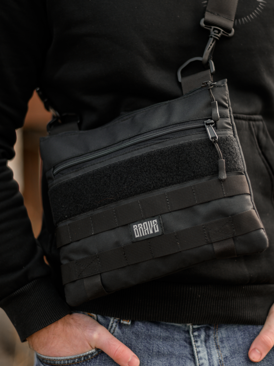 Сумка Х2 LV Чорна Stay Brave