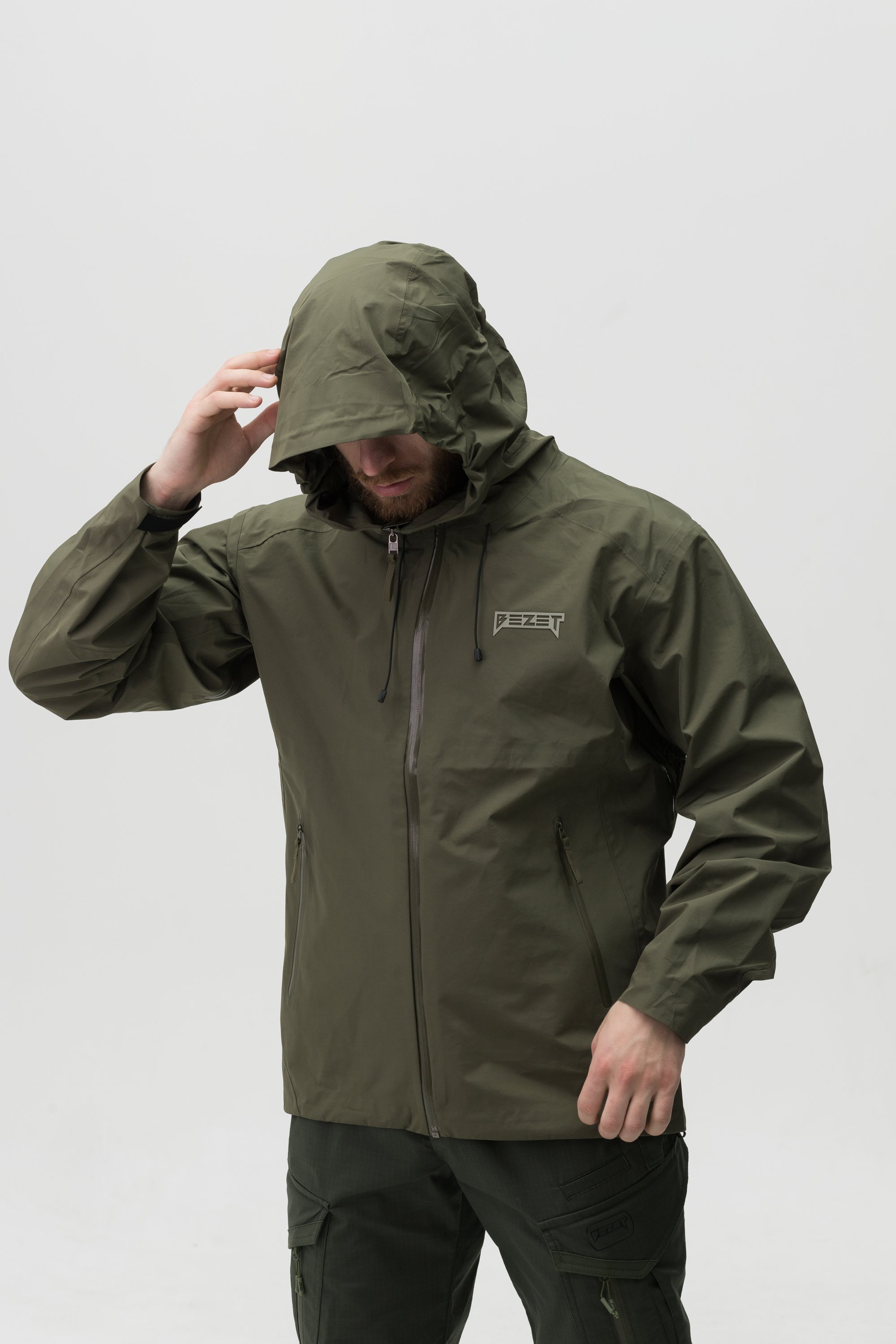 Куртка вітрівка BEZET ShieldTech хакі - Фото 32