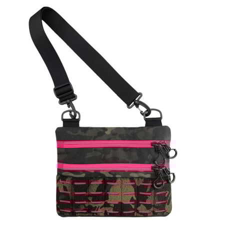 Тактична чоловіча сумка через плече RoKit Multicam Pink M із MOLLE та панеллю велкро