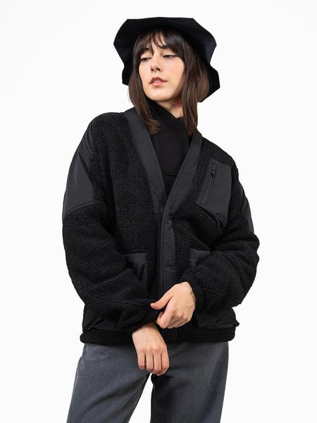 Жіноча куртка-кімоно з флісу та нейлону "Такеда", чорний TURWEAR