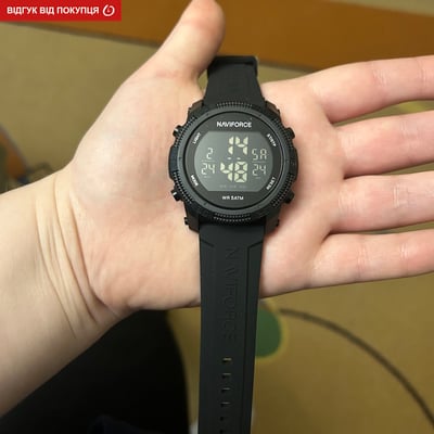 Чоловічий водостійкий тактичний годинник Naviforce Europe Black - Фото 14