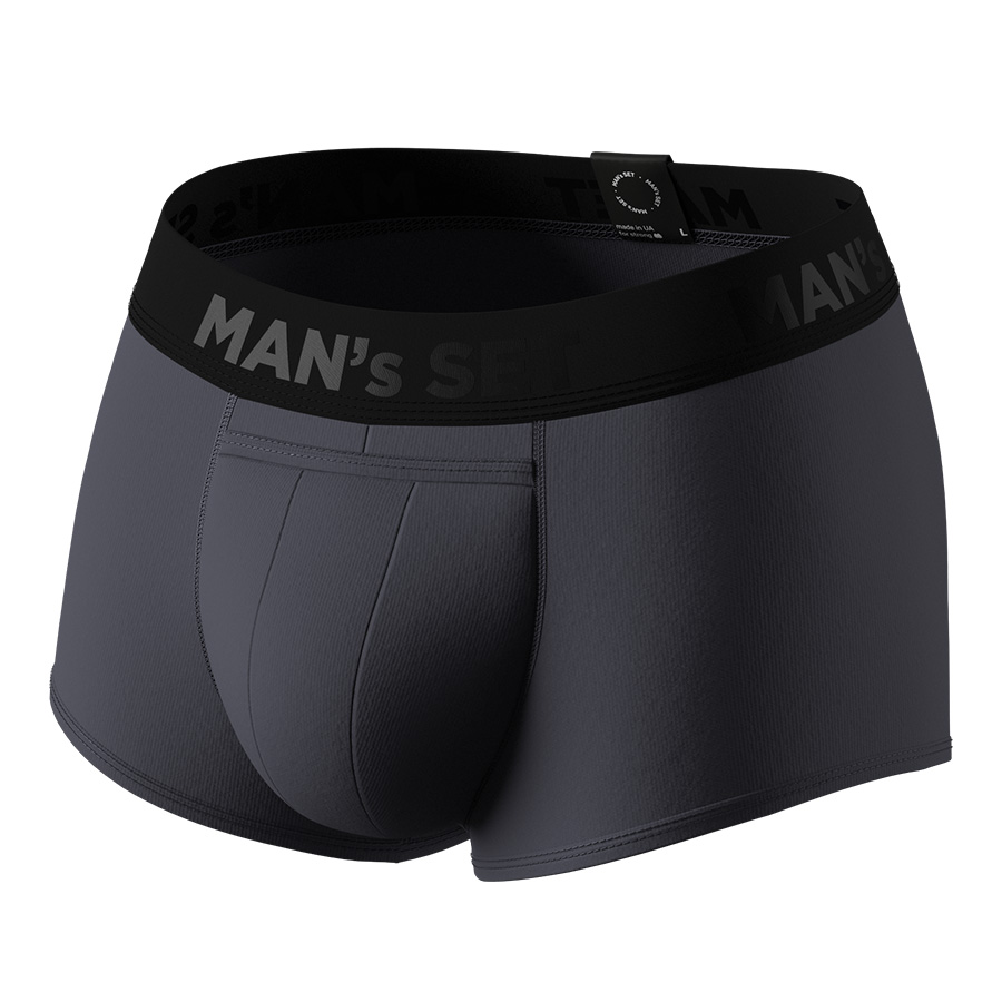 Мужские анатомические спортивные боксеры Sport w/fly, Black Series, графитовый MansSet