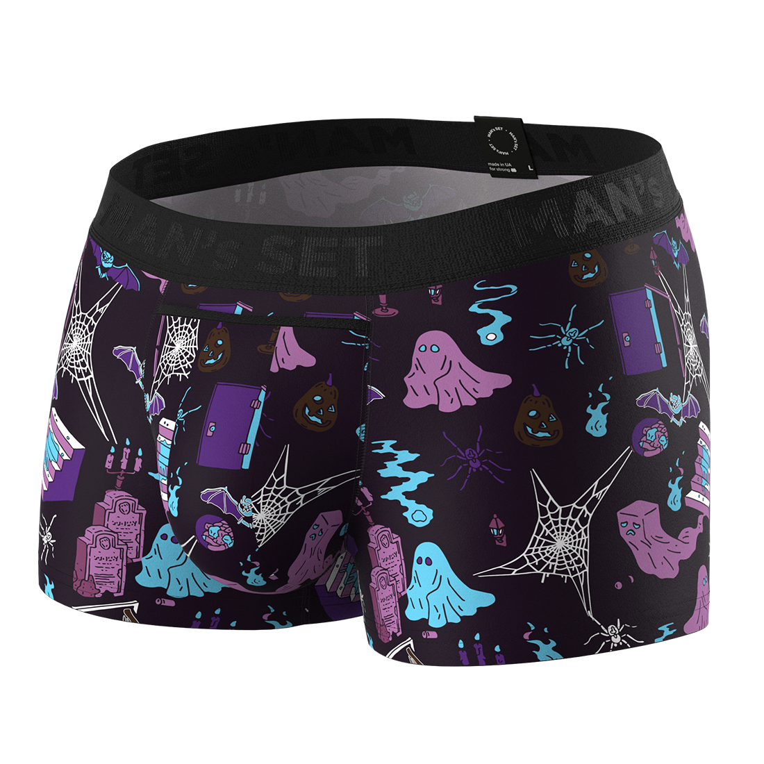 Чоловічі анатомічні боксери Anatomic Classic 1.2 Black Series, Ghoust purple MansSet