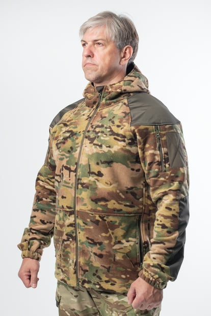 Кофта мікрофліс з капюшоном RMilitary Мультикам