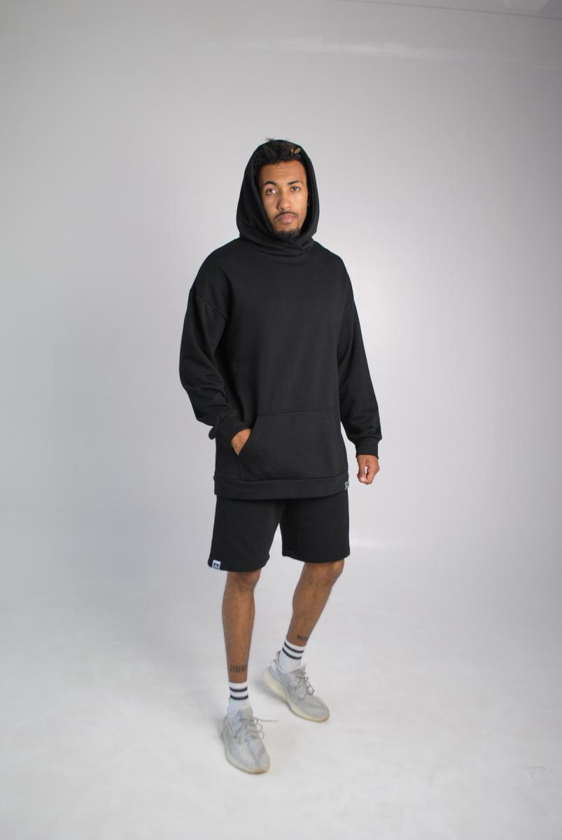 Комплект шорти худі чорний Hi mate
