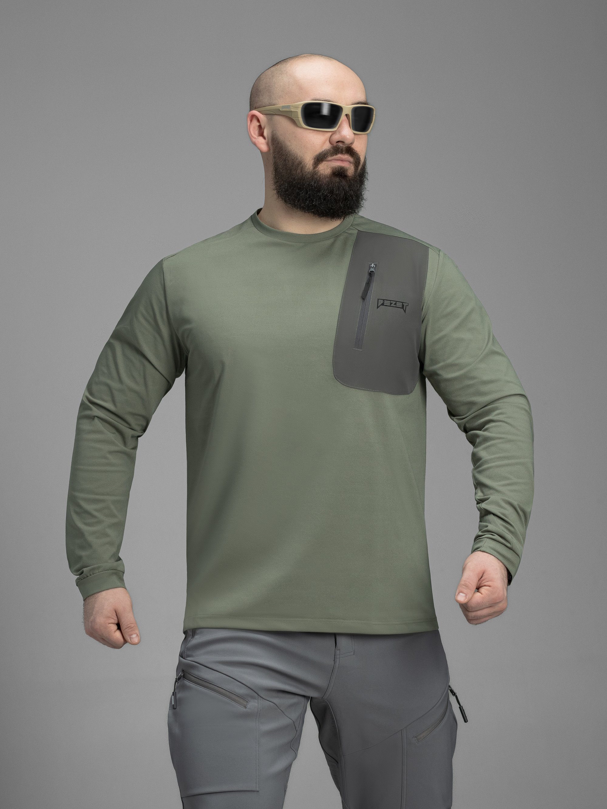 Кофта BEZET ActiveFlex хакі - Фото 2