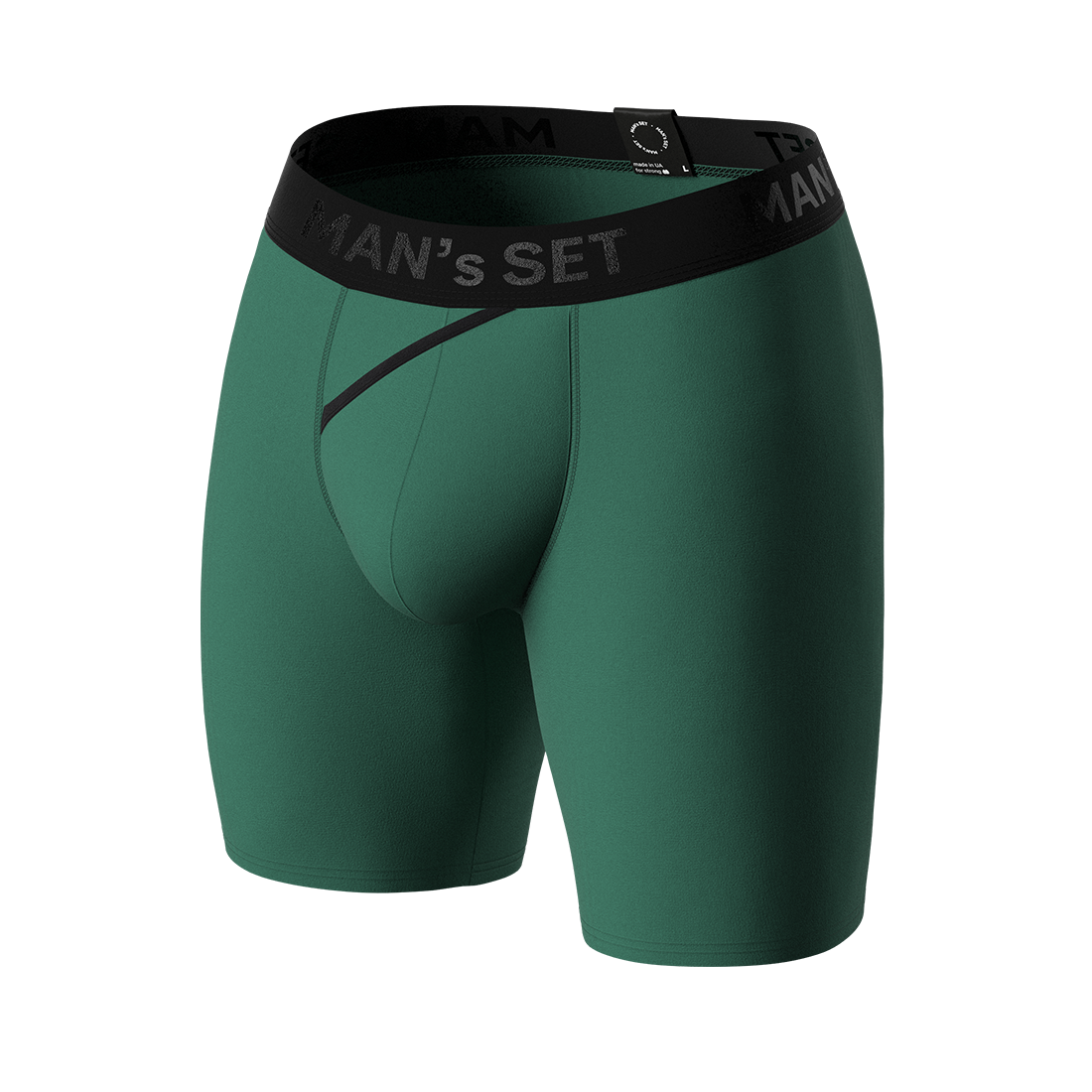 Мужские анатомические боксеры Anatomic Long 2.1 Black Series Micromodal, темно-зеленый MansSet