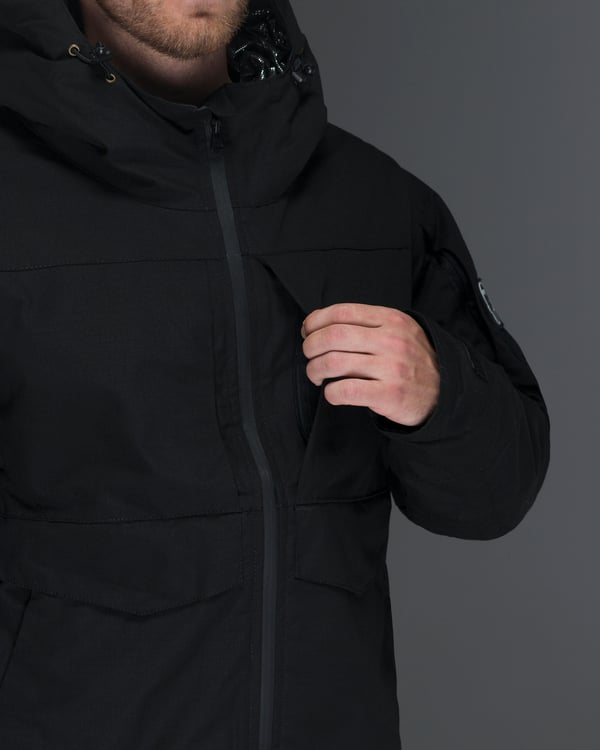 Куртка тактична зимова BEZET Штурм чорний - Фото 28